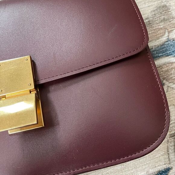 Celine Medium Box Bag Burgundy - Picture 5 of 9